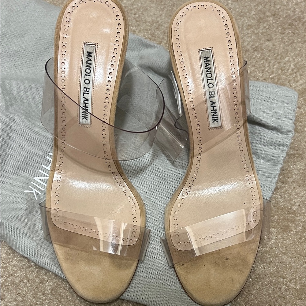 Manolo Blahnik Transparent Heels